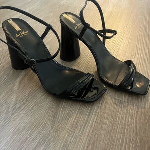 Sam Edelman Glossy Black Block Heels